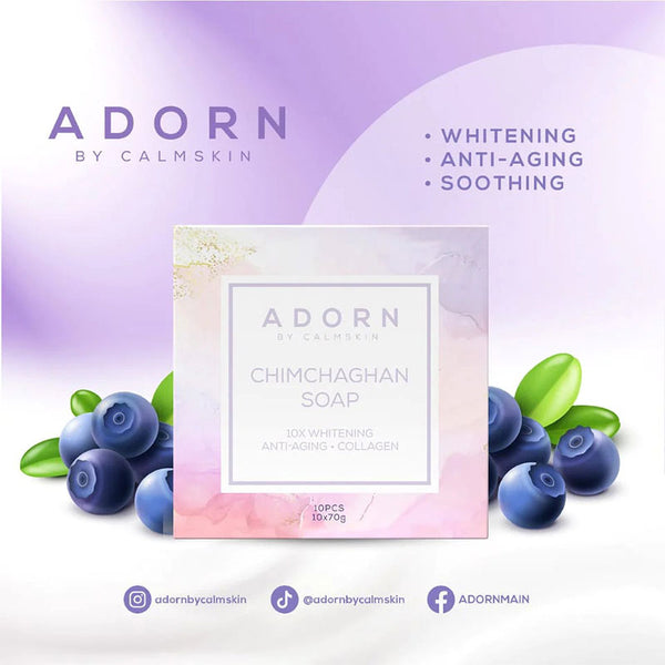 Adorn By CalmSkin Chimchaghan Soap 70g with 10X Whitening, Anti