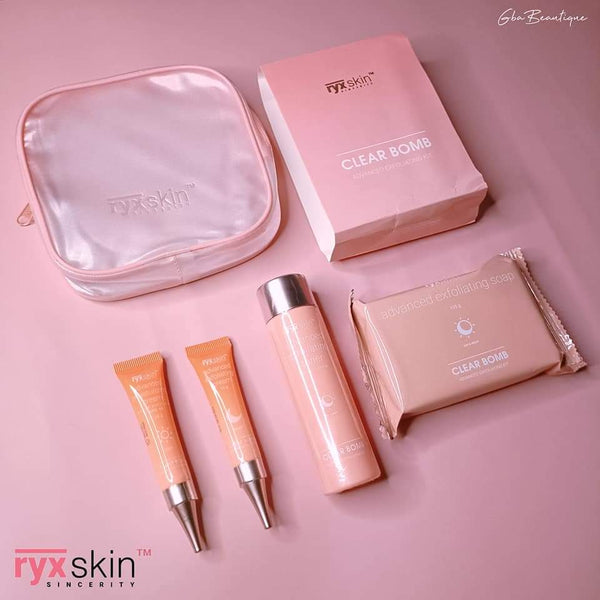 RYX Skin Clear Bomb Advanced Exfoliating Kit (New Packing 