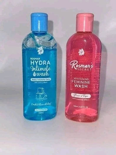 Rosmar Secret Whitening Feminine Wash 150ml. PINK & BLUE.