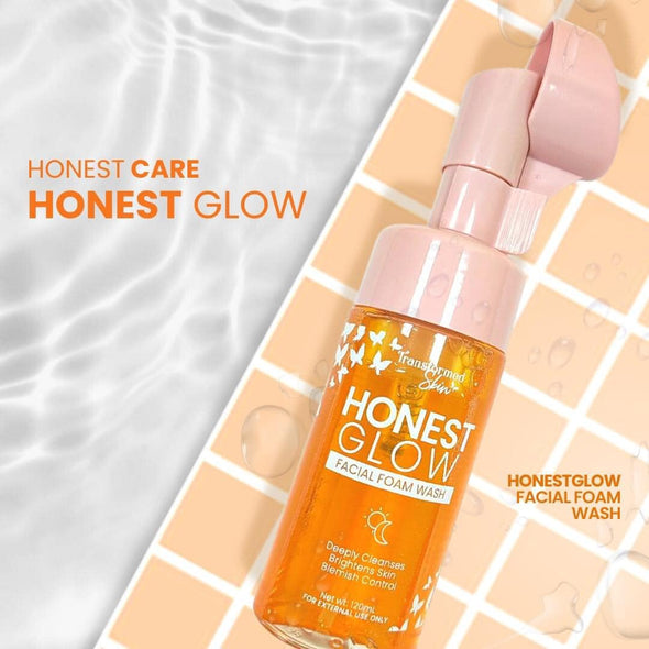 Transformed Skin Honest Glow Facial Foam Wash 120ml