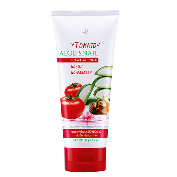 AR Tomato Aloe Snail Foam Face Wash