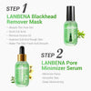 LANBENA Green Tea Blackhead Remover Kit Blackhead Mask Nose Strips Pore Minimizer Serum