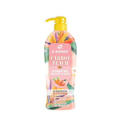 A Bonne Carrot Peach Perfume Whitening Lotion Natural Antioxidant Moisturized And Brighten Skin 500ml