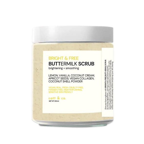 Catt & Co Bright and Free Buttermilk Scrub Brightening + Smoothing 250ml