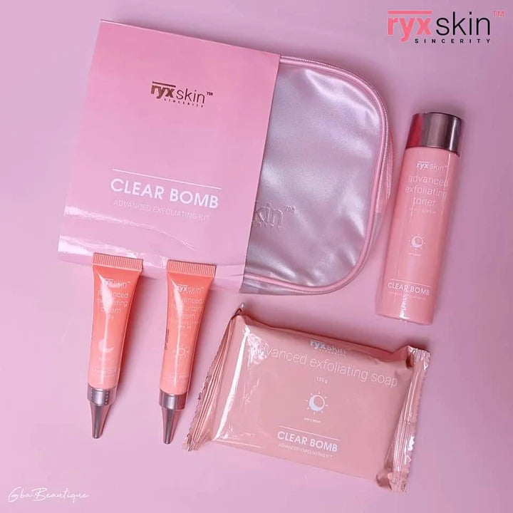 RYX Skin Clear Bomb Advanced Exfoliating Kit (New Packing 