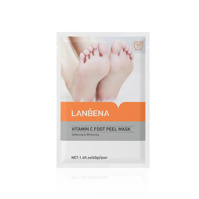 LANBENA Exfoliating Foot Peel Mask Foot Nourishing  ( Lavender, Vitamin C & Original )