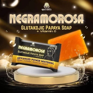 Negramorosa Gluta Kojic Papaya Soap With Vitamin C Advance Power Whitening Soap.