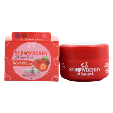 Capadosa Strawberry Lip Tint Sugar Scrub 10g