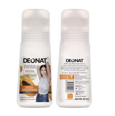 Deonat Papaya Mineral Deodorant Roll On 65ml