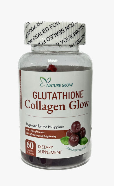 NATURE GLOW Glutathione Collagen Gummies Anti-Aging Whitening Skin Collagen Vitamins