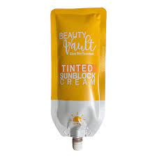 Beauty Vault Glass Skin Essentials Tinted Sunblock Cream 50g