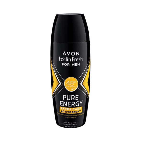 AVON Feelin Fresh Pure Energy Anti-Perspirant Roll-On Deodorant. 40ml