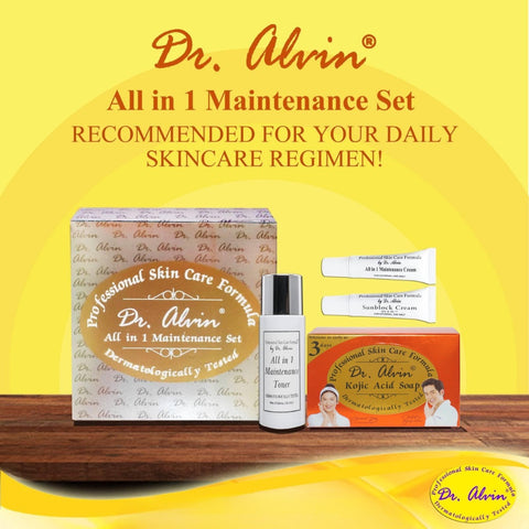 Dr. Alvin All in 1 Maintenance Set Professional Skin Care Formula